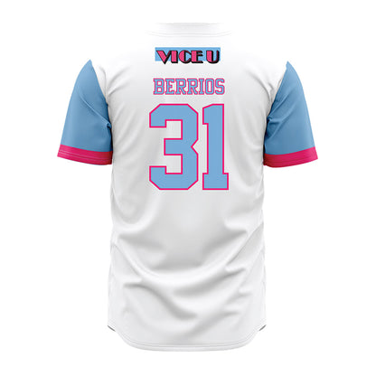 FIU - NCAA Baseball : Sebastian Berrios - Miami Vice Jersey-1