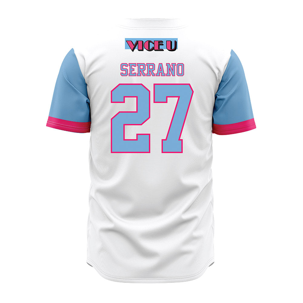 FIU - NCAA Baseball : Albert Serrano - Miami Vice Jersey-1