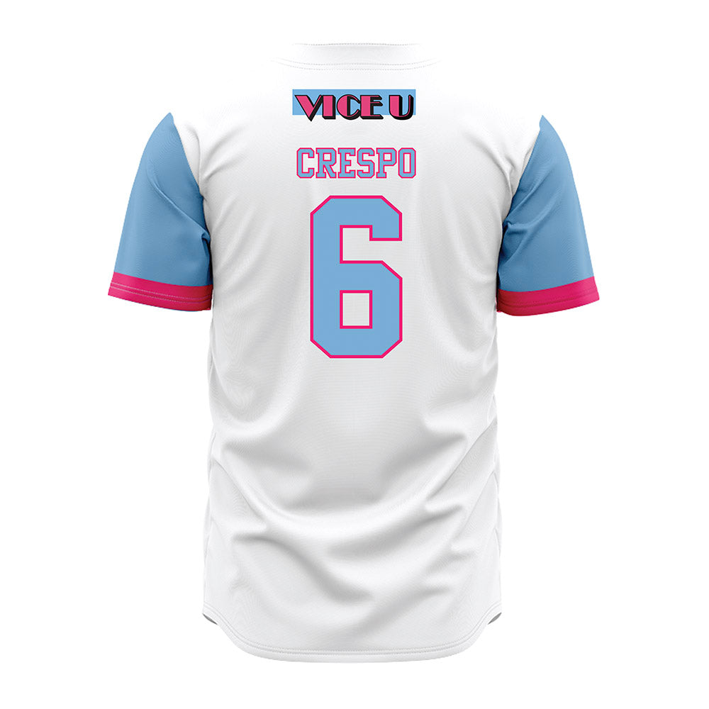 FIU - NCAA Baseball : Javier Crespo - Miami Vice Jersey-1