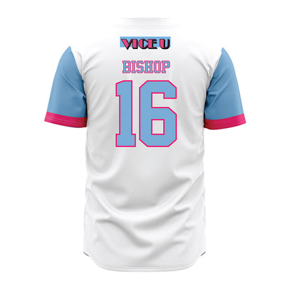 FIU - NCAA Baseball : Jaydon Bishop - Miami Vice Jersey-1
