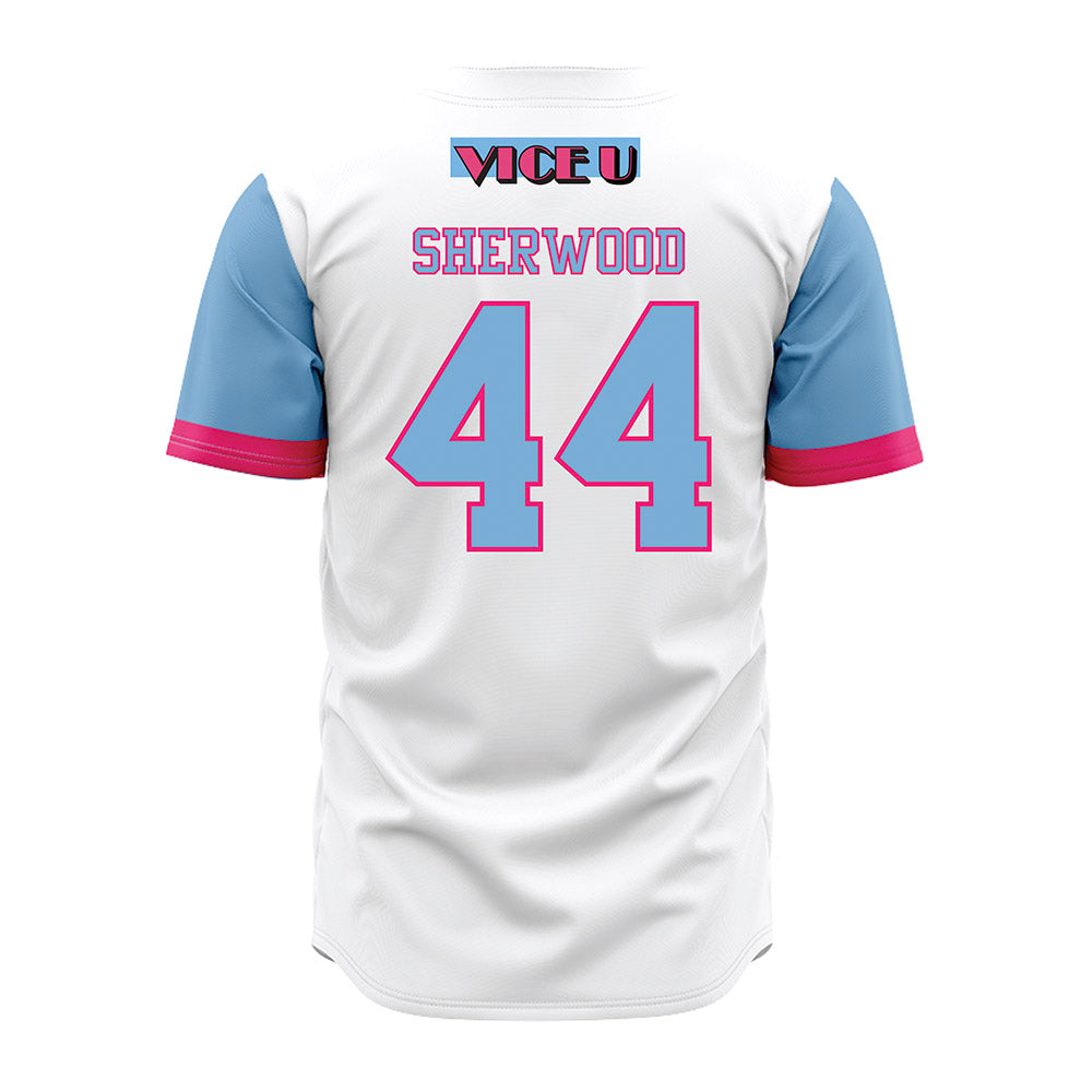 FIU - NCAA Baseball : Clayton Sherwood - Miami Vice Jersey-1