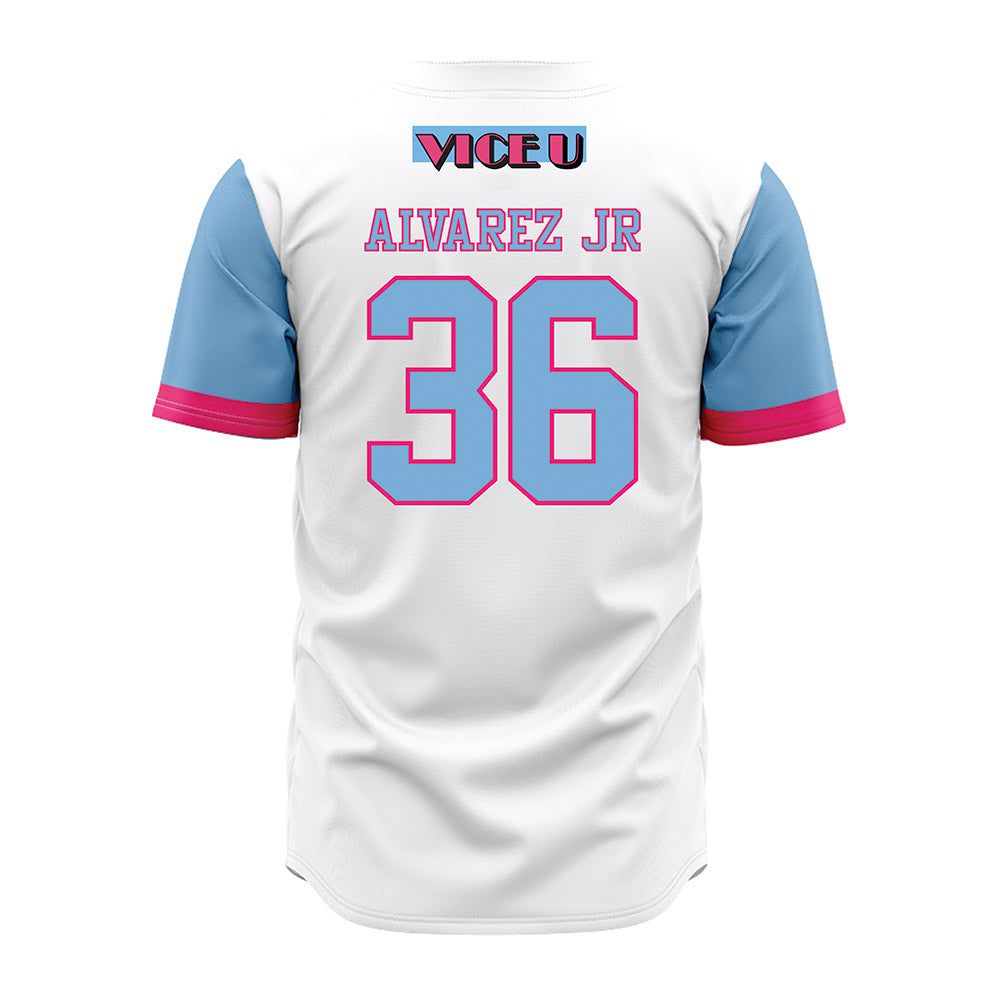 FIU - NCAA Baseball : Enrique Alvarez Jr - Miami Vice Jersey-1