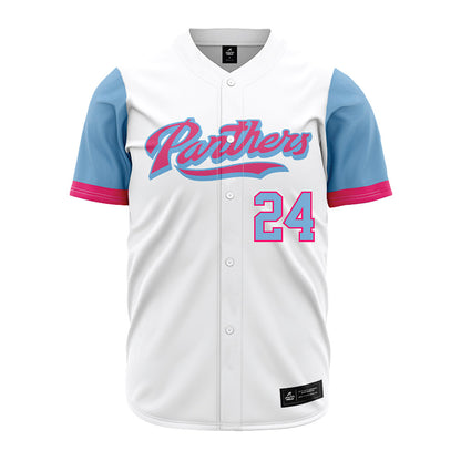 FIU - NCAA Baseball : Evan Alwine - Miami Vice Jersey-0