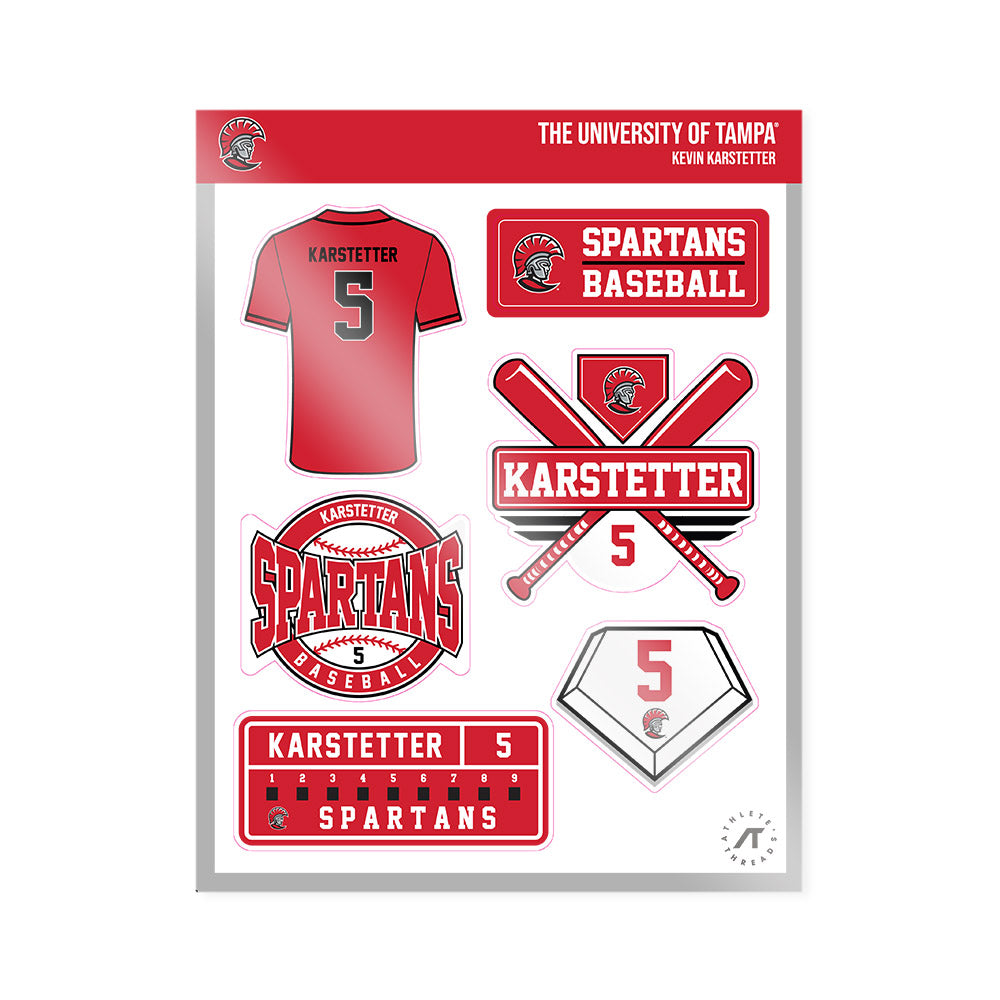 Tampa - NCAA Baseball : Kevin Karstetter - Sticker Sheet-0