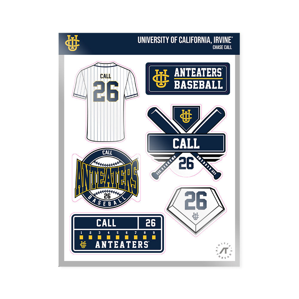 UCI - NCAA Baseball : Chase Call - Sticker Sheet-0