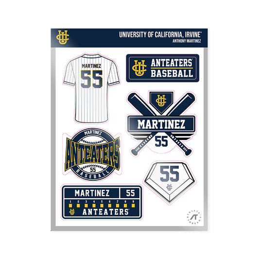 UCI - NCAA Baseball : Anthony Martinez - Sticker Sheet-0