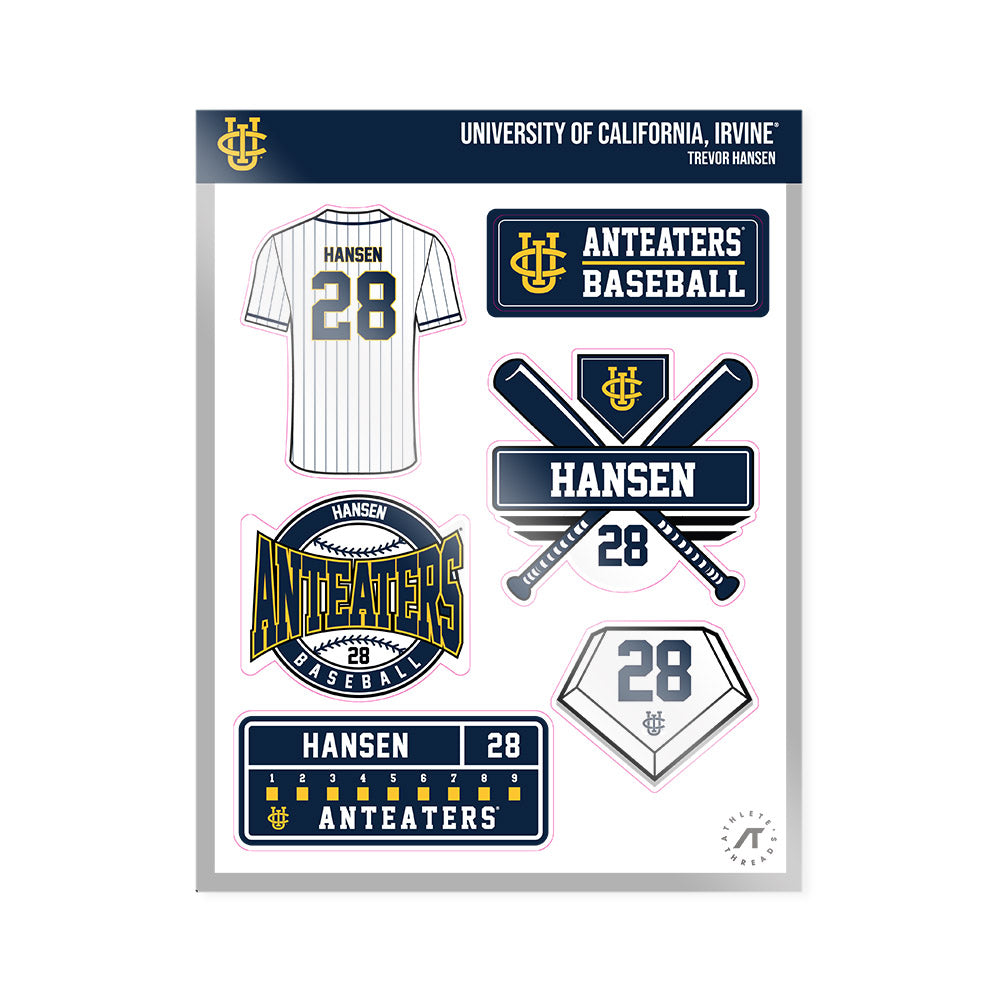 UCI - NCAA Baseball : Trevor Hansen - Sticker Sheet-0