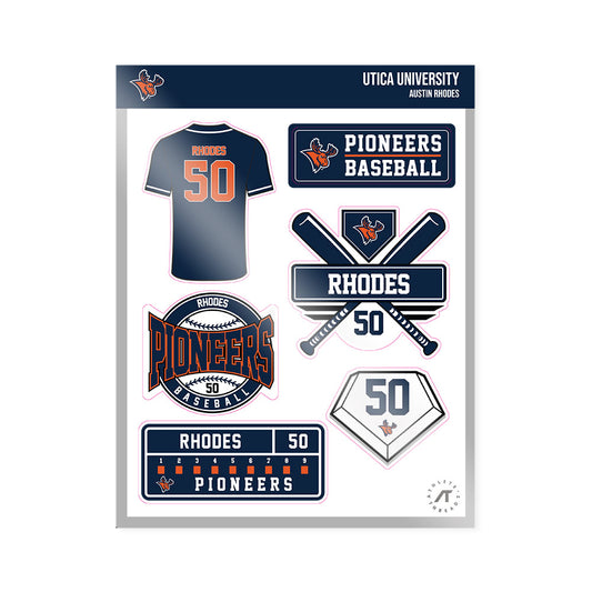 Utica - NCAA Baseball : Austin Rhodes - Sticker Sheet-0