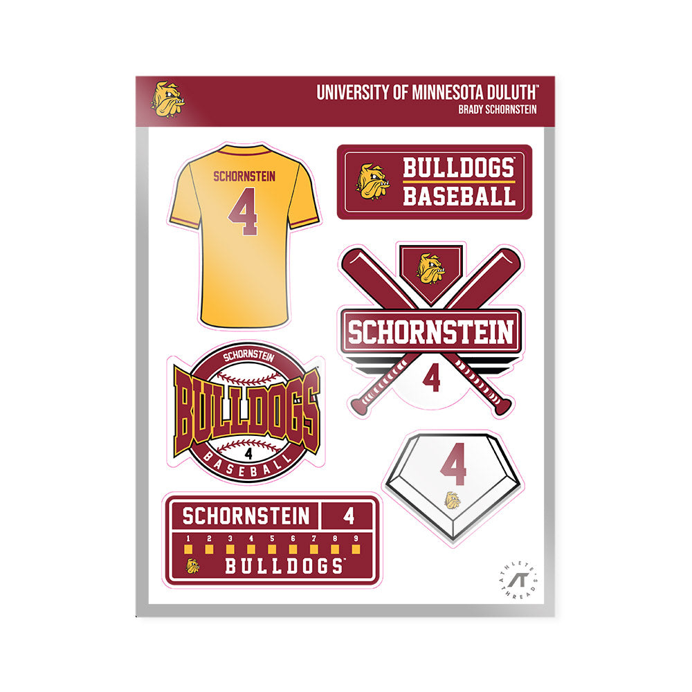 UMN Duluth - NCAA Baseball : Brady Schornstein - Sticker Sheet-0