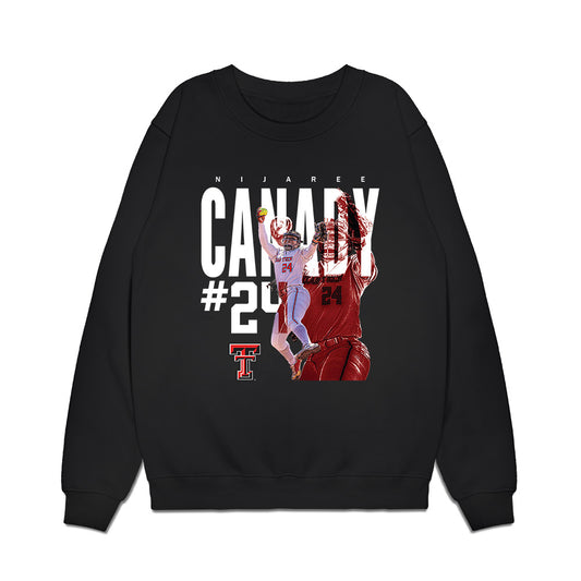 Texas Tech - NCAA Softball : NiJaree Canady - Collage Premium Crewneck Sweatshirt-0