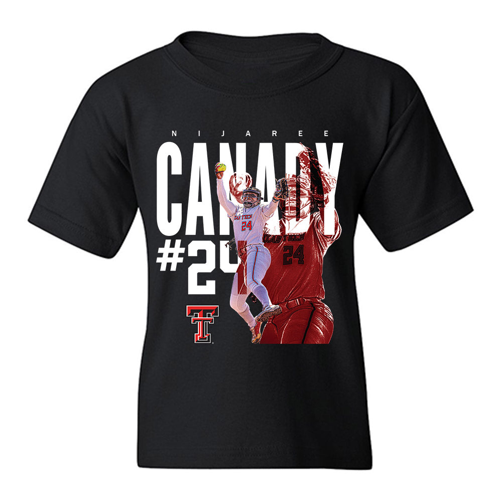Texas Tech - NCAA Softball : NiJaree Canady - Collage Youth T-Shirt-0