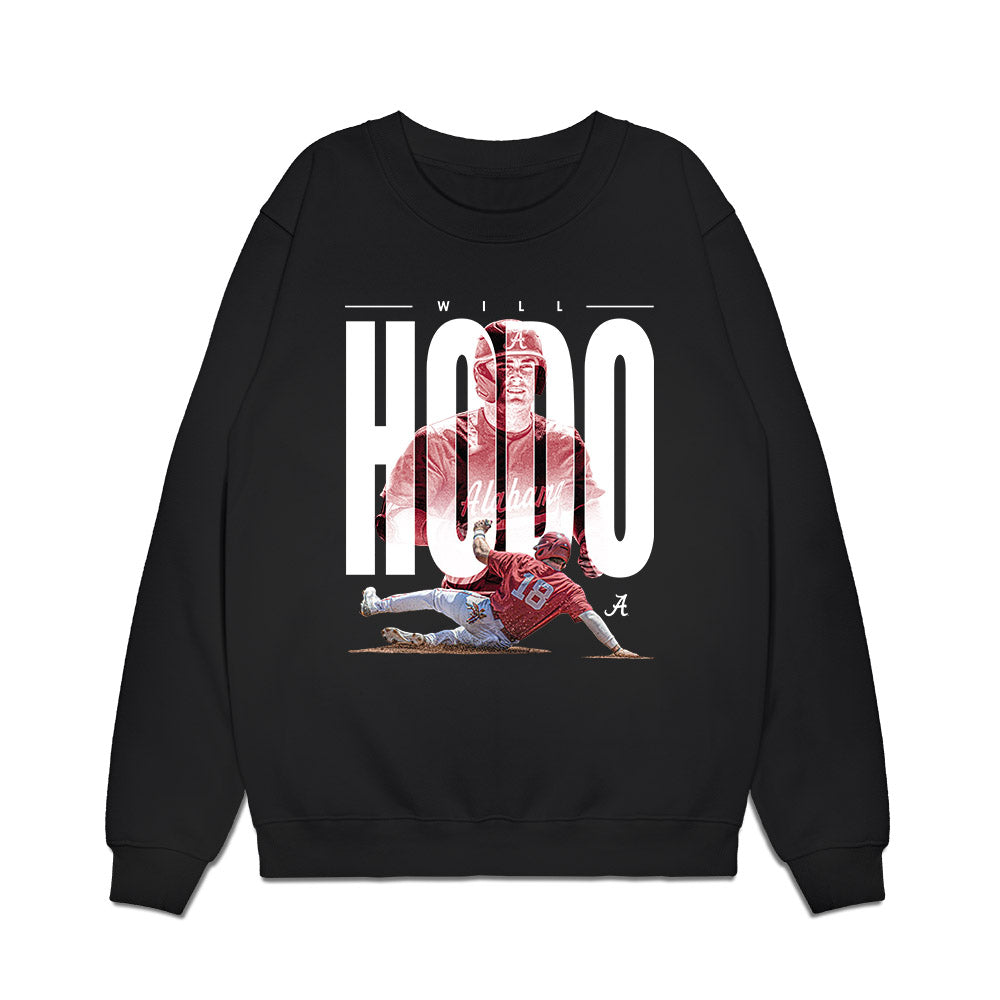 Alabama - NCAA Baseball : Will Hodo - Collage Premium Crewneck Sweatshirt-0