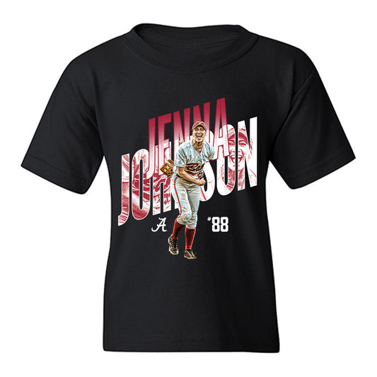 Alabama - Softball Alumni : Jenna Johnson - Collage Youth T-Shirt-0