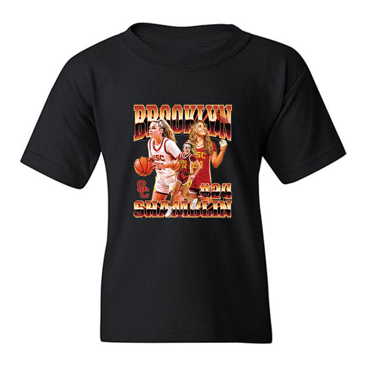 USC - NCAA Women's Basketball : Brooklyn Shamblin - Collage Youth T-Shirt-0