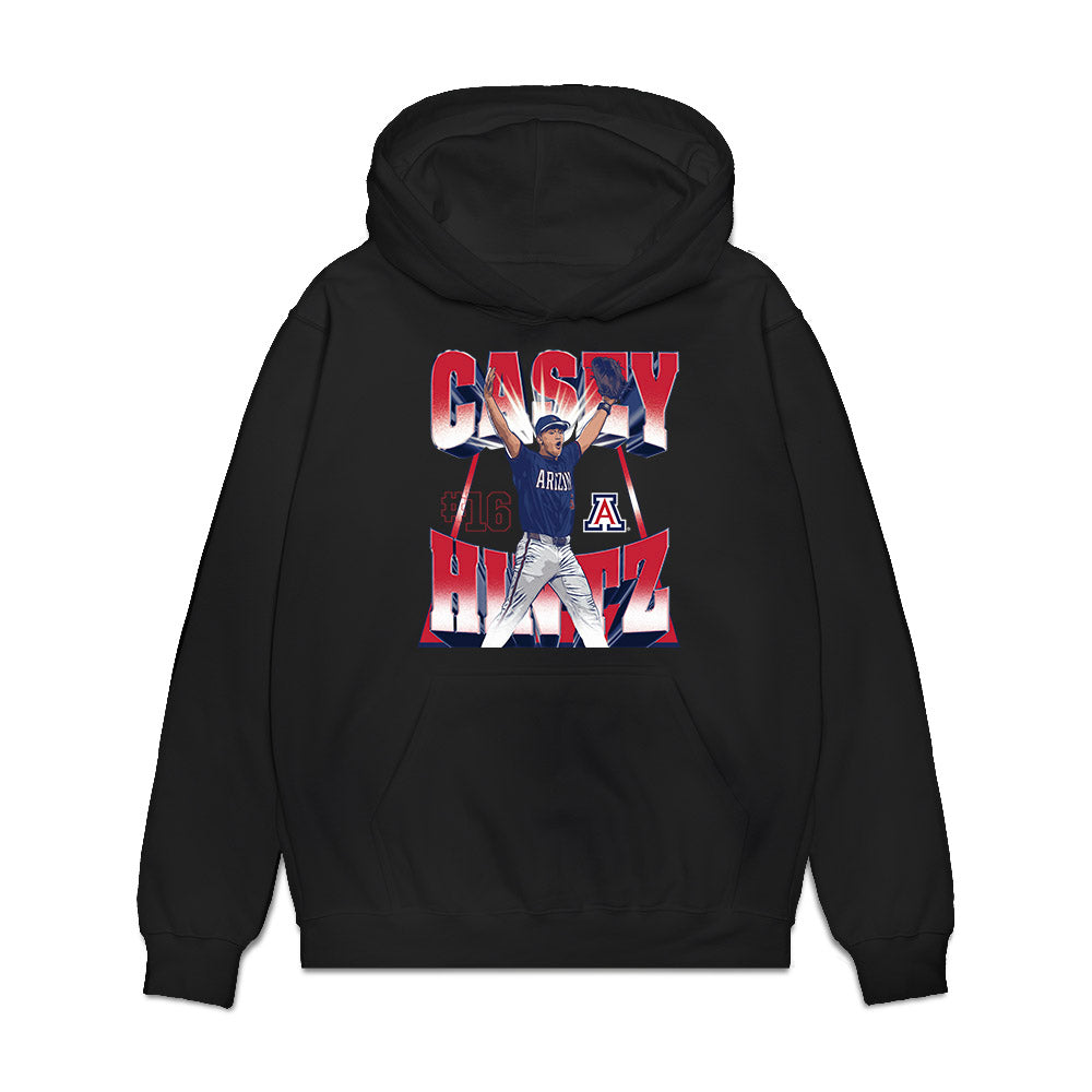 Arizona - NCAA Baseball : Casey Hintz - Premium Hooded Sweatshirt-0