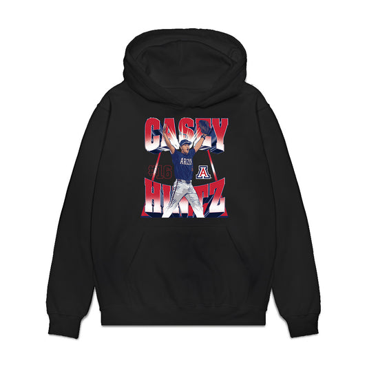 Arizona - NCAA Baseball : Casey Hintz - Premium Hooded Sweatshirt-0