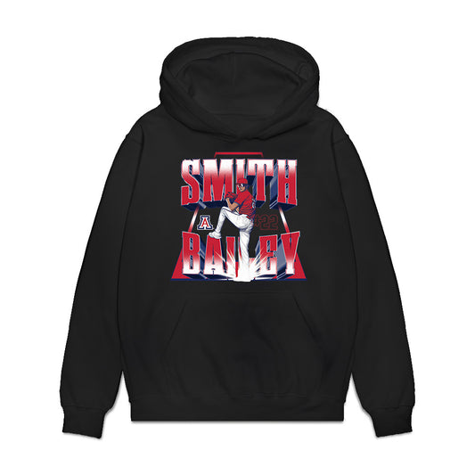 Arizona - NCAA Baseball : Smith Bailey - Player Collage Premium Hooded Sweatshirt-0