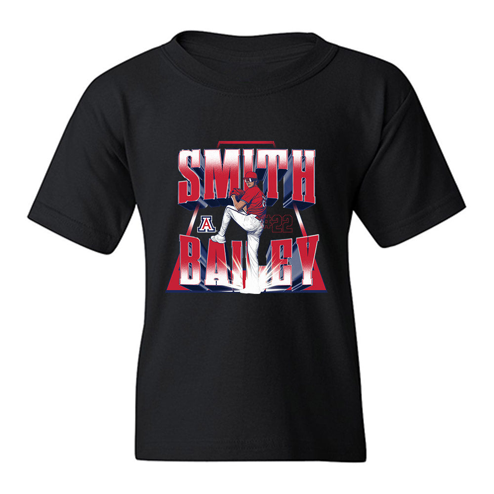 Arizona - NCAA Baseball : Smith Bailey - Player Collage Youth T-Shirt-0