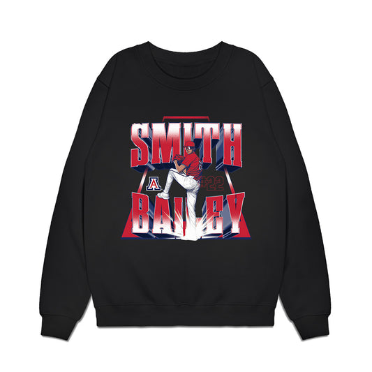 Arizona - NCAA Baseball : Smith Bailey - Player Collage Premium Crewneck Sweatshirt-0