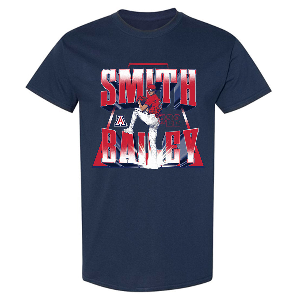 Arizona - NCAA Baseball : Smith Bailey - Player Collage T-Shirt-0