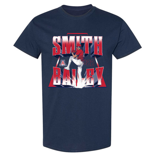 Arizona - NCAA Baseball : Smith Bailey - Player Collage T-Shirt-0
