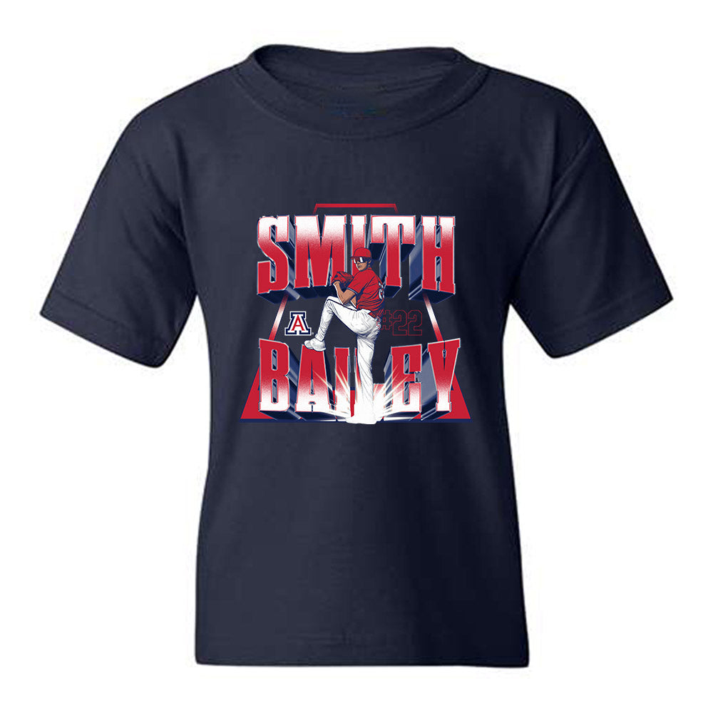 Arizona - NCAA Baseball : Smith Bailey - Player Collage Youth T-Shirt-0