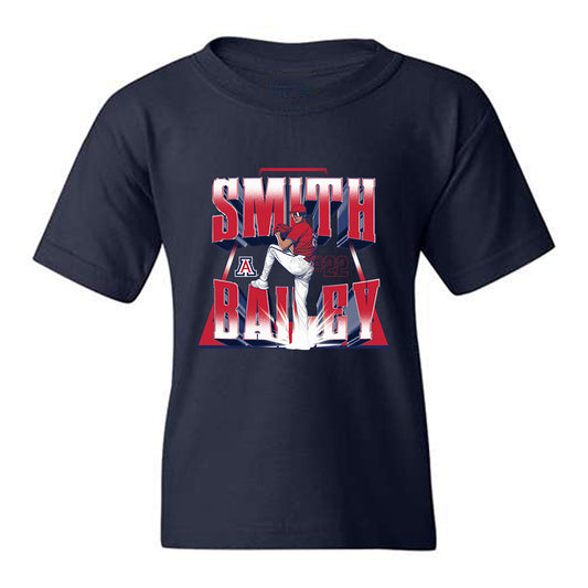 Arizona - NCAA Baseball : Smith Bailey - Player Collage Youth T-Shirt-0