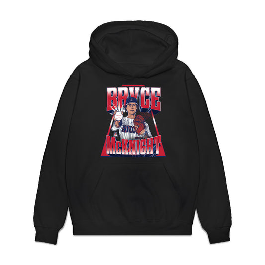 Arizona - NCAA Baseball : Bryce McKnight - Player Collage Premium Hooded Sweatshirt-0