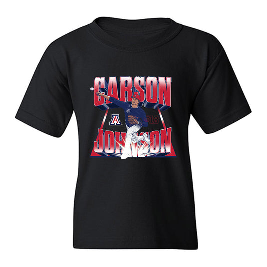 Arizona - NCAA Baseball : Carson Johnson - Player Collage Youth T-Shirt-0