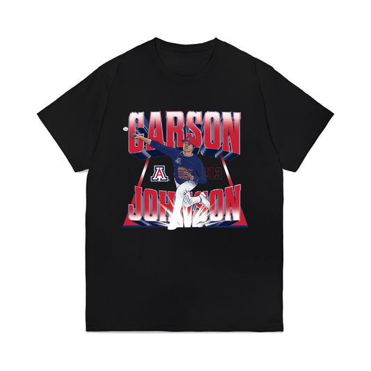 Arizona - NCAA Baseball : Carson Johnson - Player Collage Premium T-Shirt-0