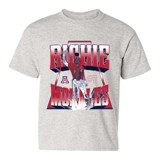 Arizona - NCAA Baseball : Richie Morales - Player Collage Youth T-Shirt-0