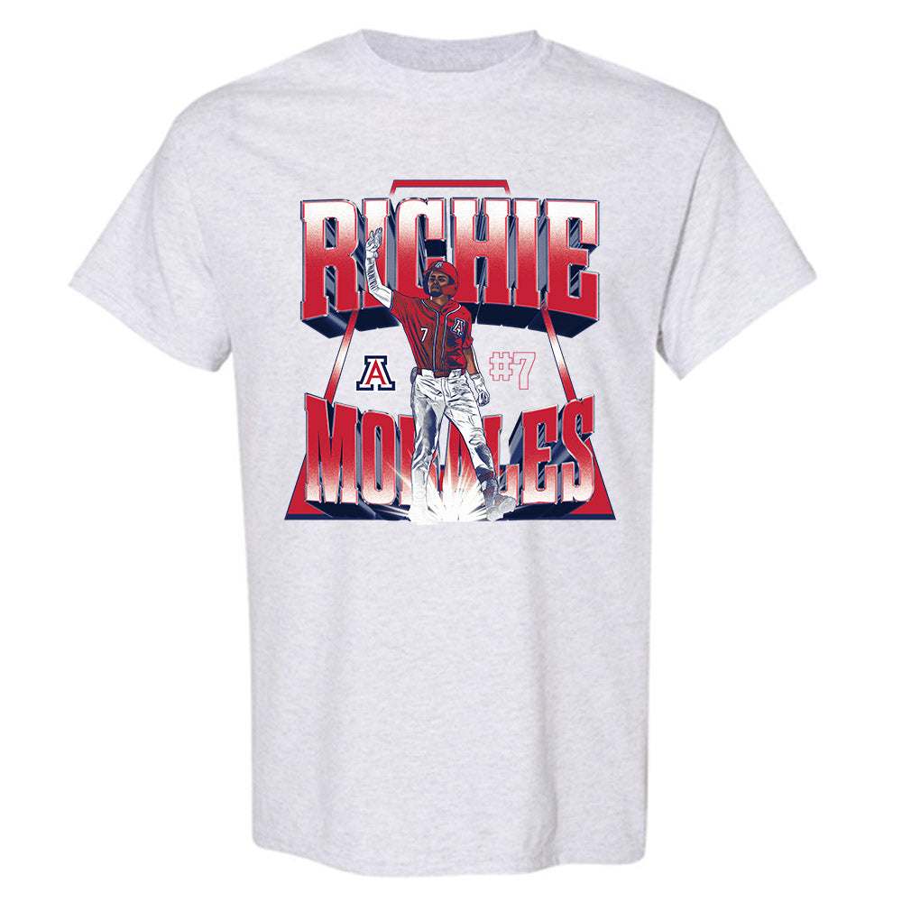 Arizona - NCAA Baseball : Richie Morales - Player Collage T-Shirt-0