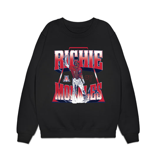 Arizona - NCAA Baseball : Richie Morales - Player Collage Premium Crewneck Sweatshirt-0