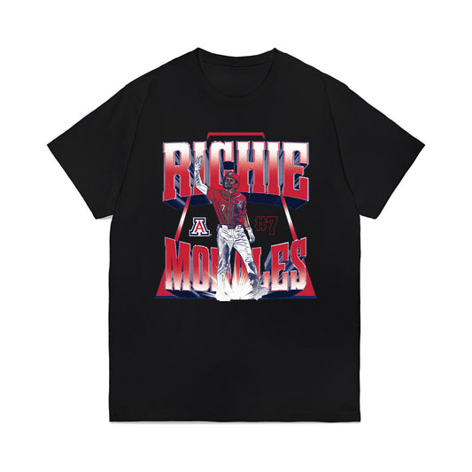 Arizona - NCAA Baseball : Richie Morales - Player Collage Premium T-Shirt-0