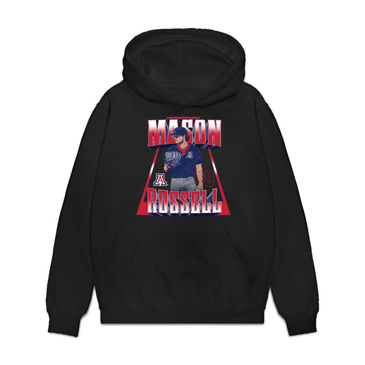 Arizona - NCAA Baseball : Mason Russell - Player Collage Premium Hooded Sweatshirt-0