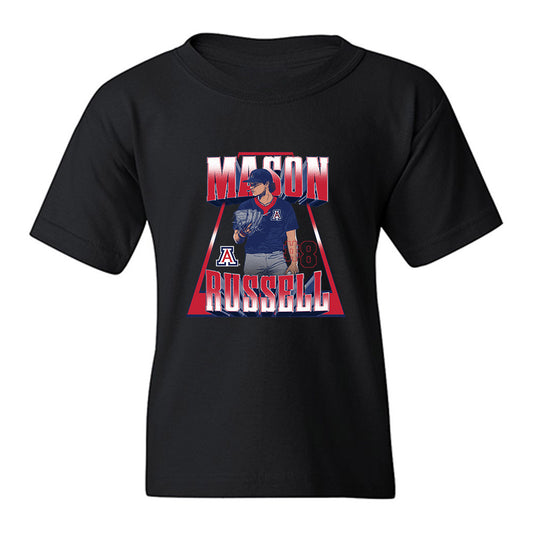 Arizona - NCAA Baseball : Mason Russell - Player Collage Youth T-Shirt-0