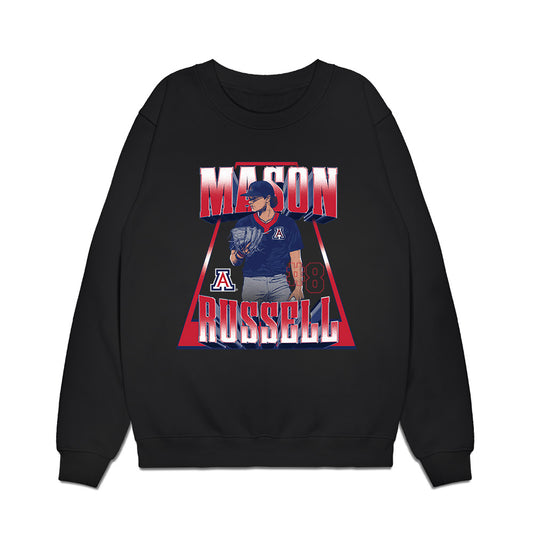 Arizona - NCAA Baseball : Mason Russell - Player Collage Premium Crewneck Sweatshirt-0
