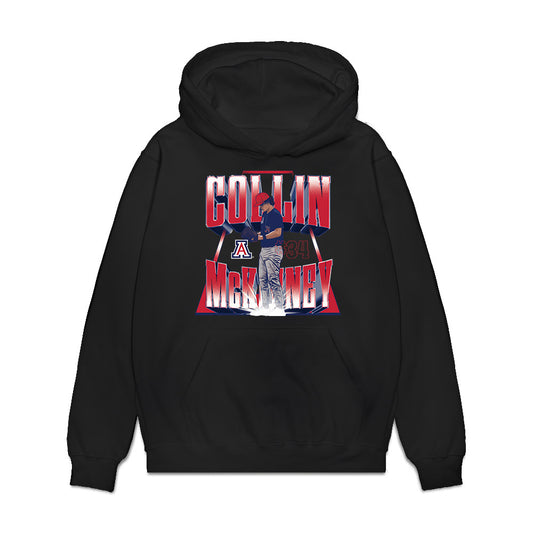 Arizona - NCAA Baseball : Collin McKinney - Player Collage Premium Hooded Sweatshirt-0