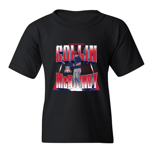 Arizona - NCAA Baseball : Collin McKinney - Player Collage Youth T-Shirt-0