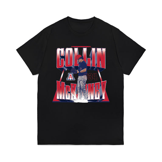 Arizona - NCAA Baseball : Collin McKinney - Player Collage Premium T-Shirt-0