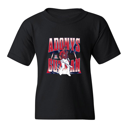 Arizona - NCAA Baseball : Adonys Guzman - Player Collage Youth T-Shirt-0