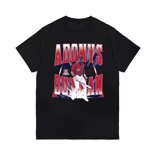 Arizona - NCAA Baseball : Adonys Guzman - Player Collage Premium T-Shirt-0