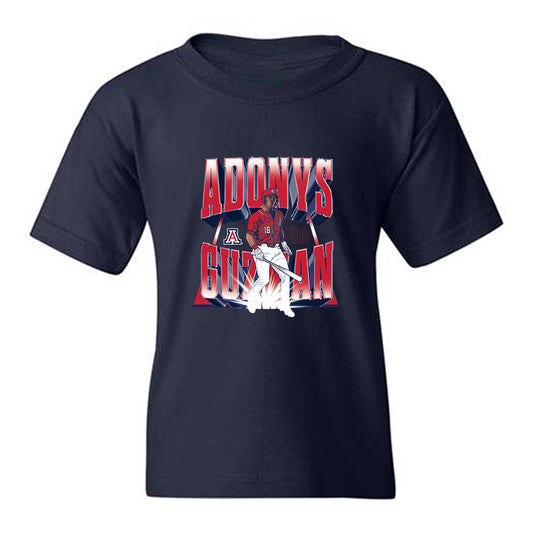 Arizona - NCAA Baseball : Adonys Guzman - Player Collage Youth T-Shirt-0