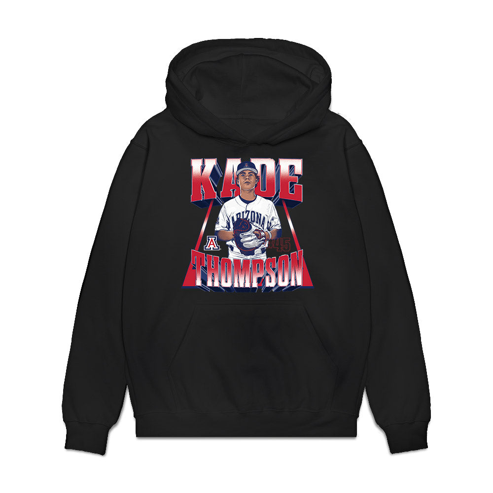 Arizona - NCAA Baseball : Kade Thompson - Player Collage Premium Hooded Sweatshirt-0