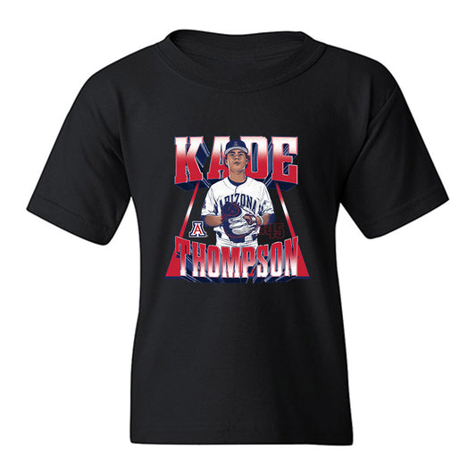 Arizona - NCAA Baseball : Kade Thompson - Player Collage Youth T-Shirt-0