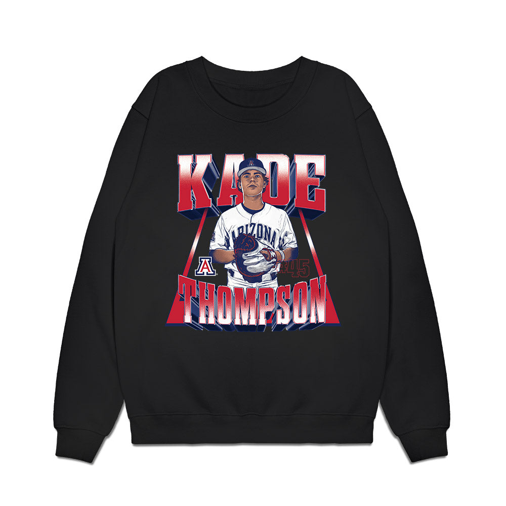 Arizona - NCAA Baseball : Kade Thompson - Player Collage Premium Crewneck Sweatshirt-0