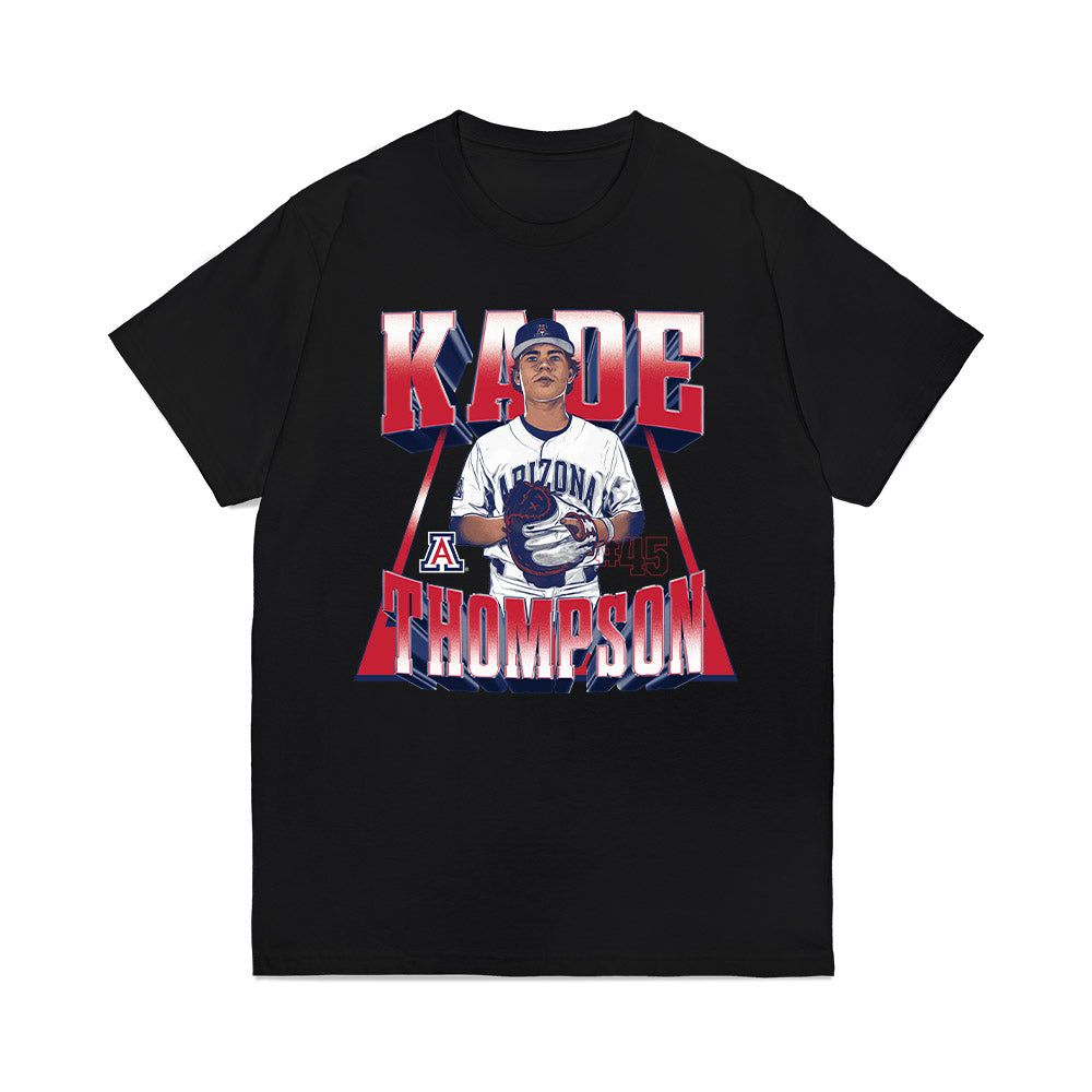 Arizona - NCAA Baseball : Kade Thompson - Player Collage Premium T-Shirt-0