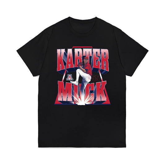 Arizona - NCAA Baseball : Karter Muck - Player Collage Premium T-Shirt-0