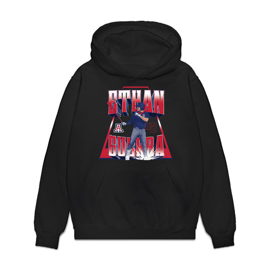 Arizona - NCAA Baseball : Ethan Guerra - Player Collage Premium Hooded Sweatshirt-0