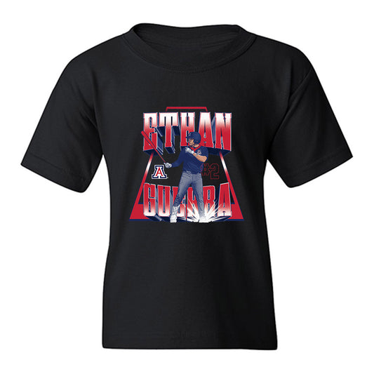 Arizona - NCAA Baseball : Ethan Guerra - Player Collage Youth T-Shirt-0